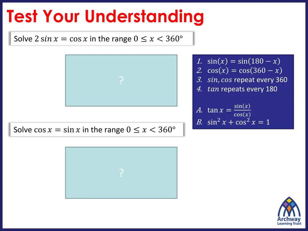 test your understanding