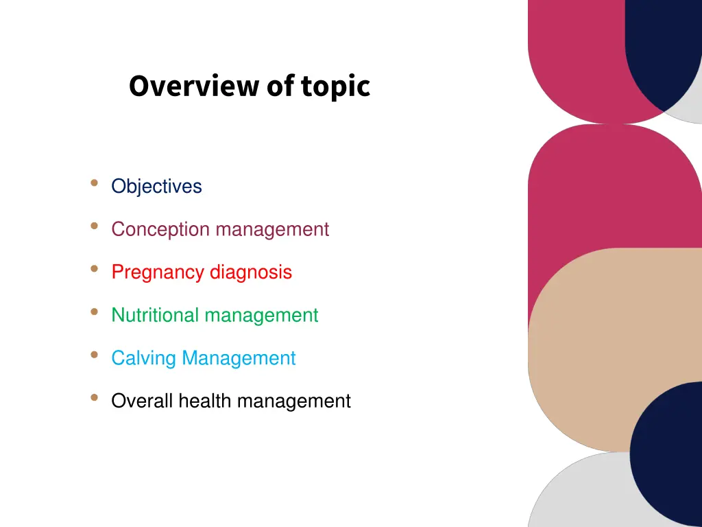 overview of topic