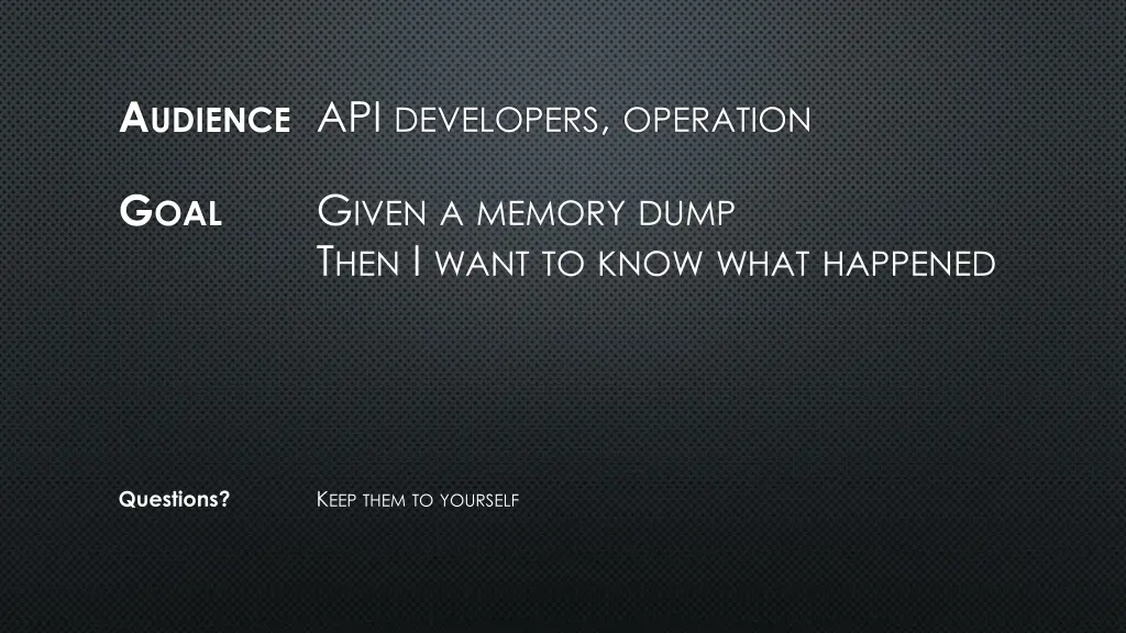 a udience api developers operation