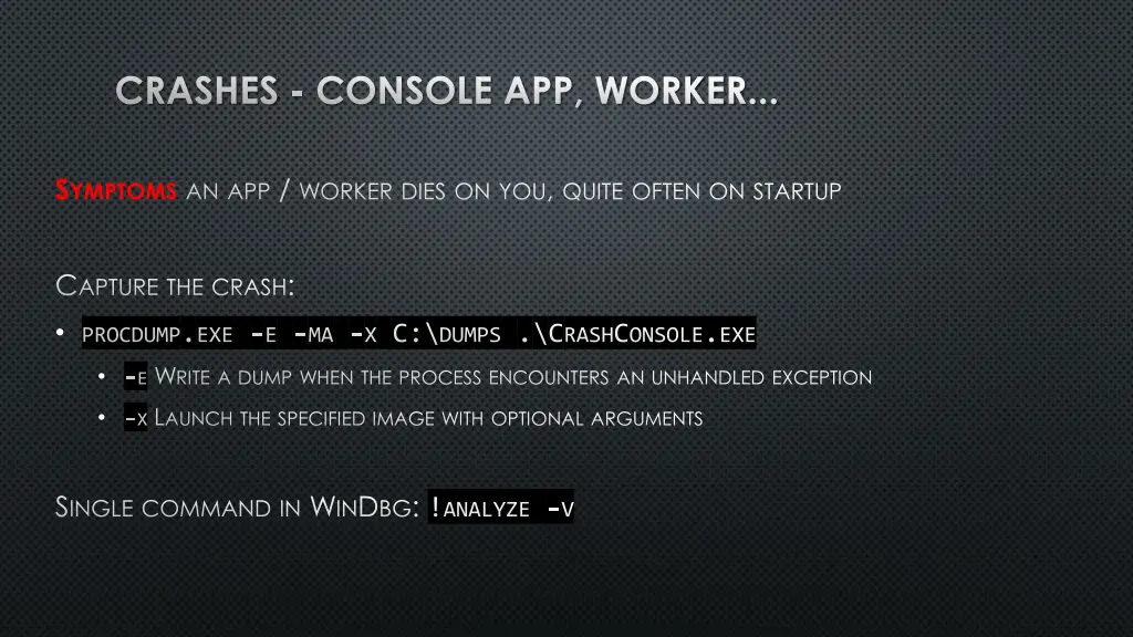 crashes console app worker