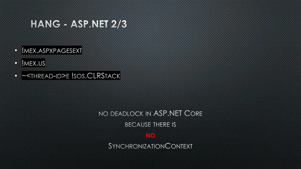 hang asp net 2 3