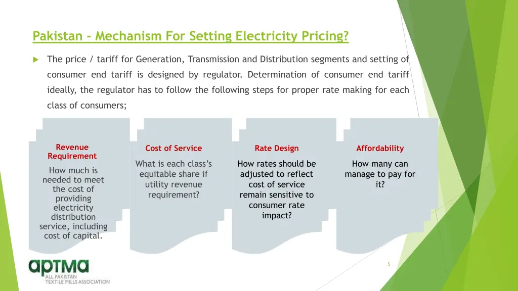 pakistan mechanism for setting electricity pricing