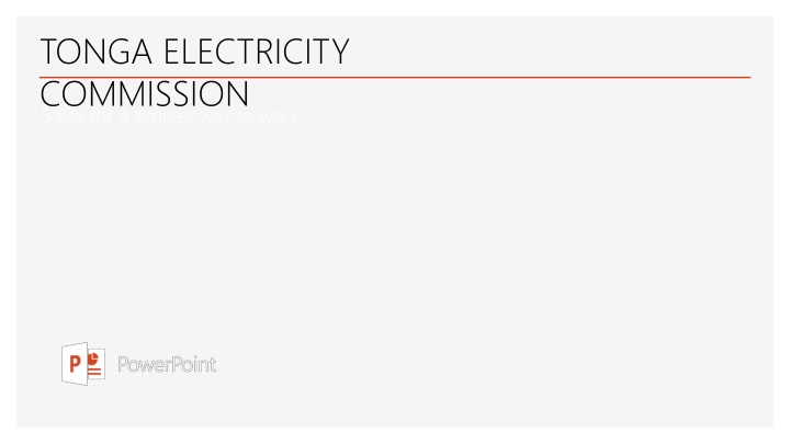 tonga electricity commission 5 tips for a simpler