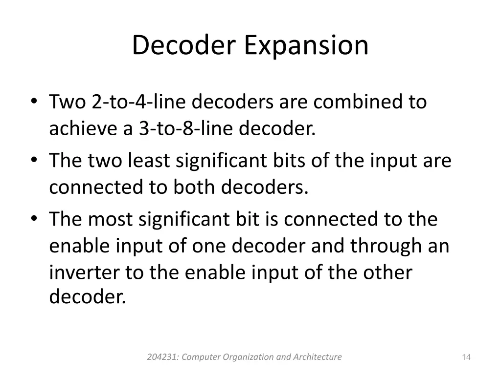 decoder expansion