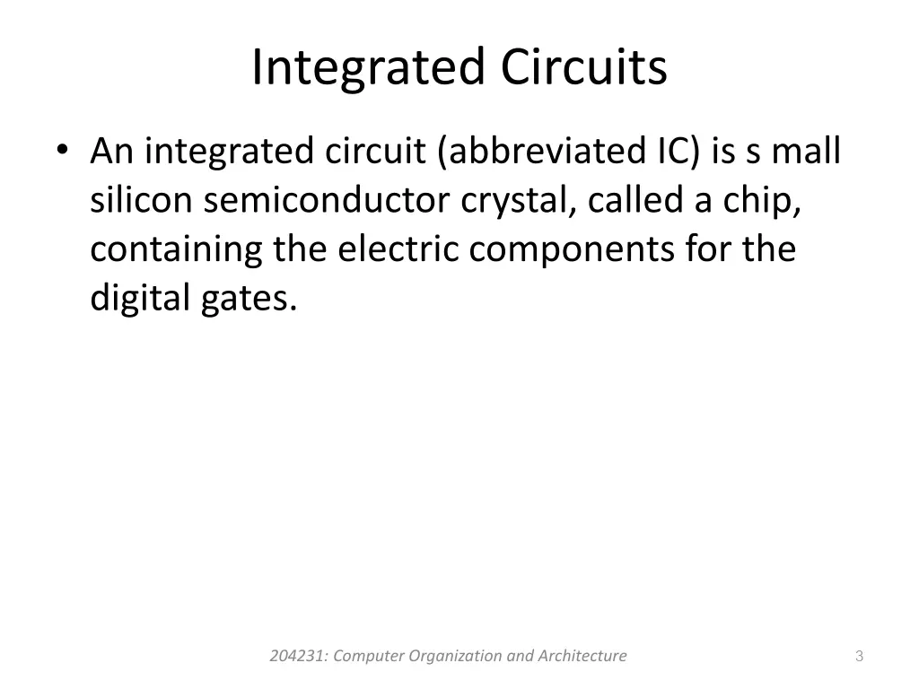 integrated circuits