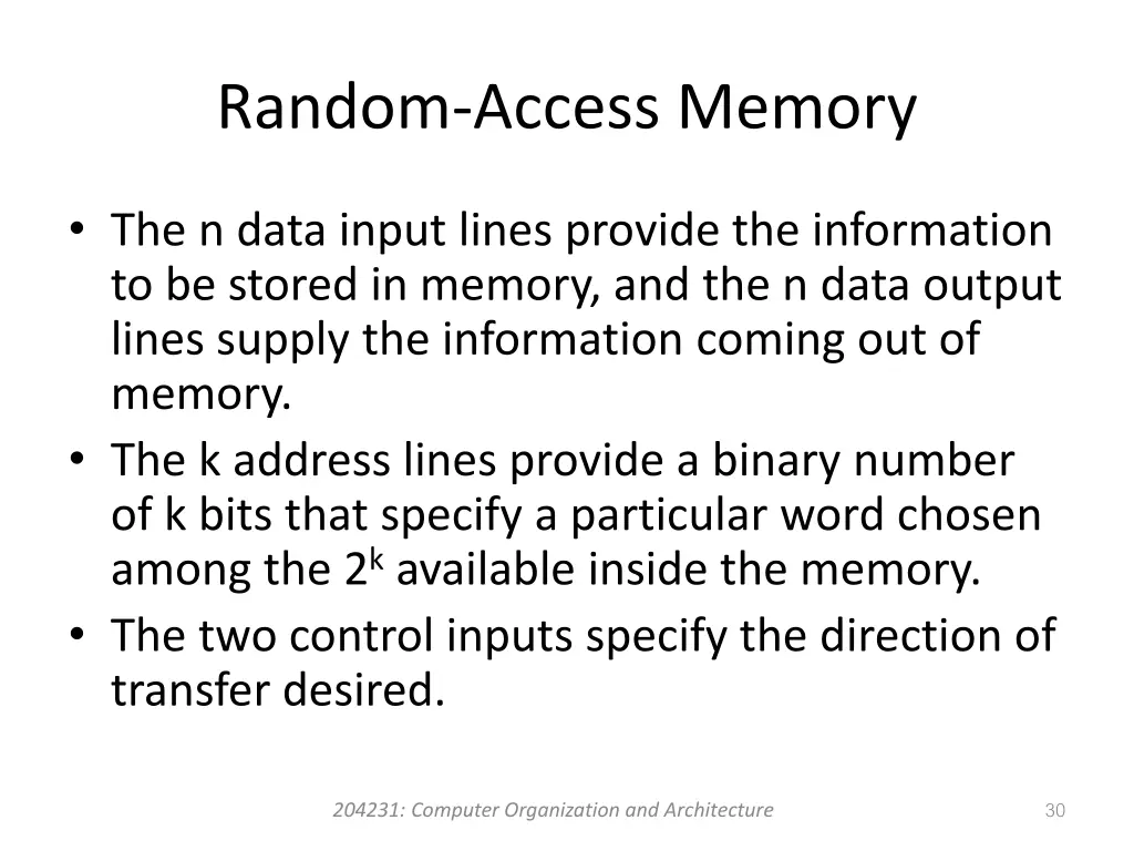 random access memory