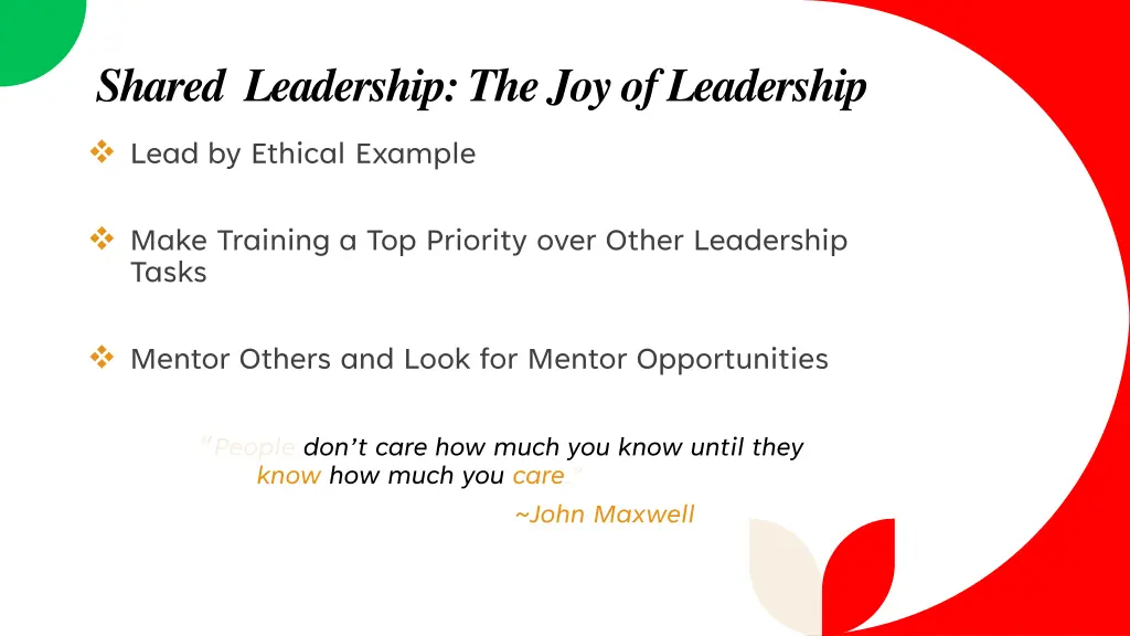 shared leadership the joy of leadership 2