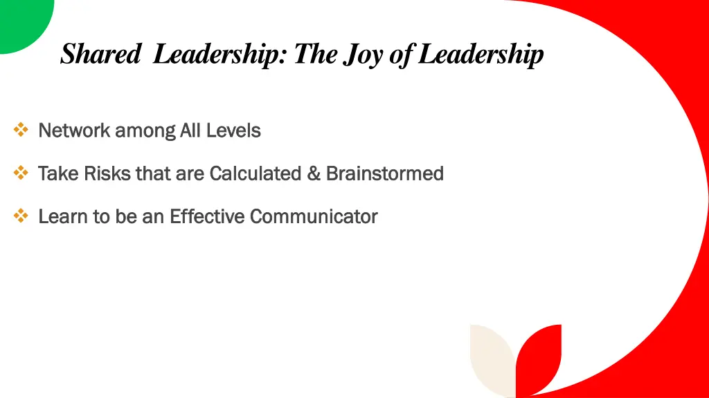 shared leadership the joy of leadership 3