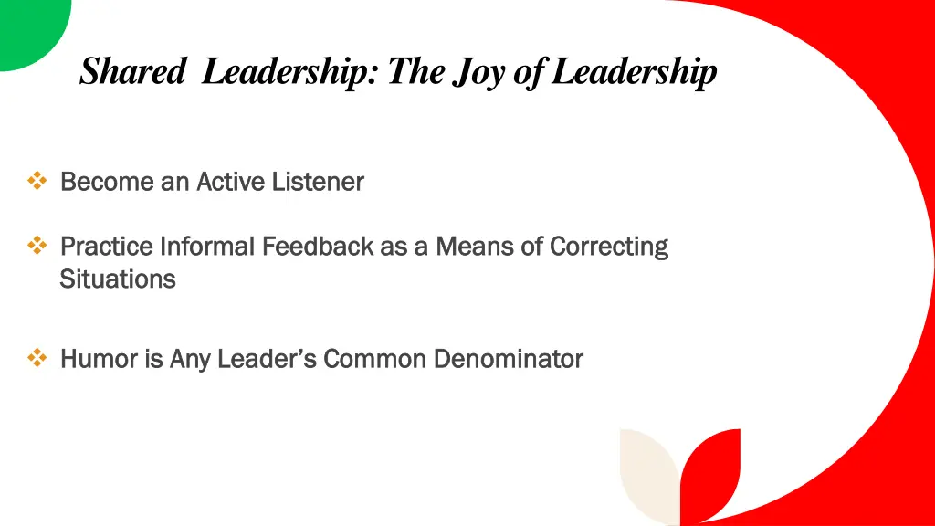 shared leadership the joy of leadership 4