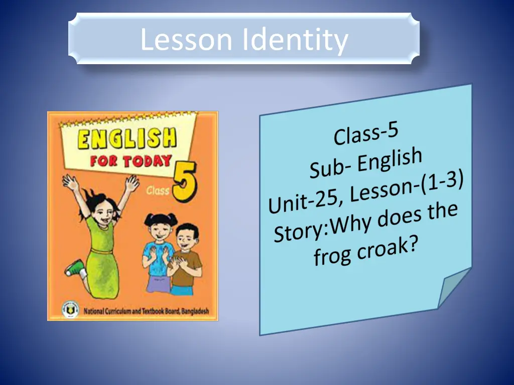 lesson identity