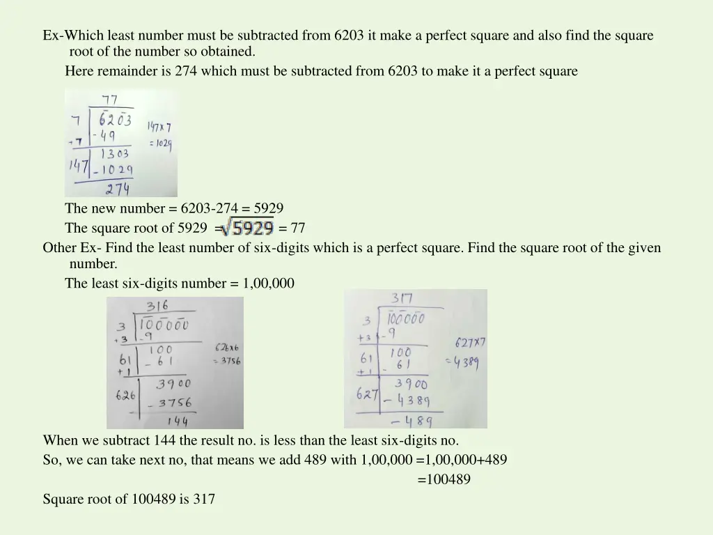 ex which least number must be subtracted from