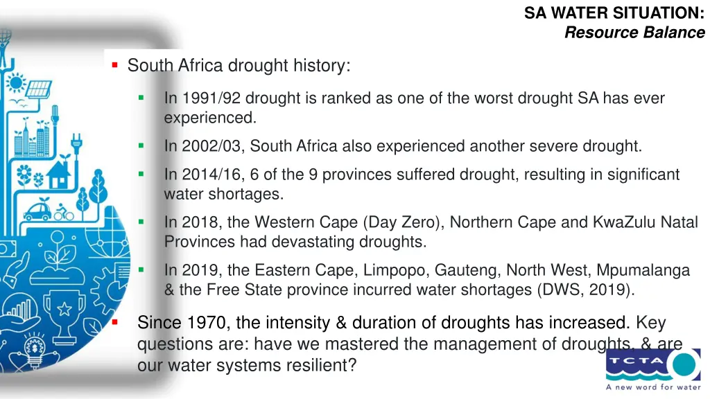 sa water situation resource balance 2