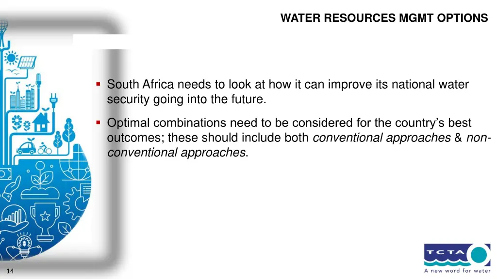 water resources mgmt options