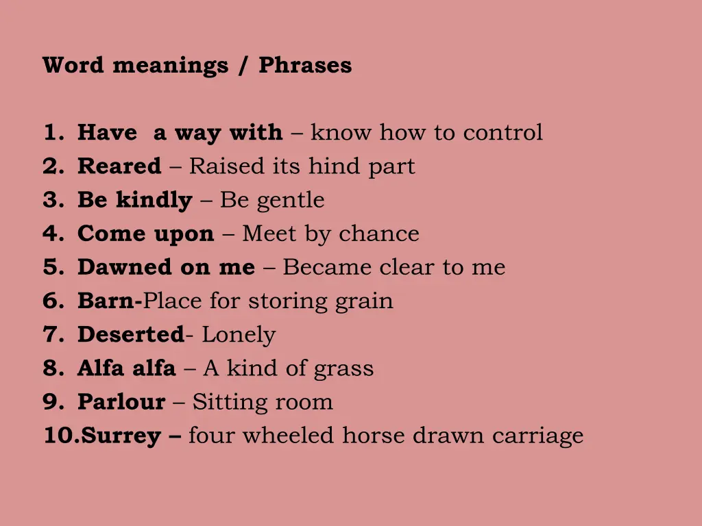 word meanings phrases