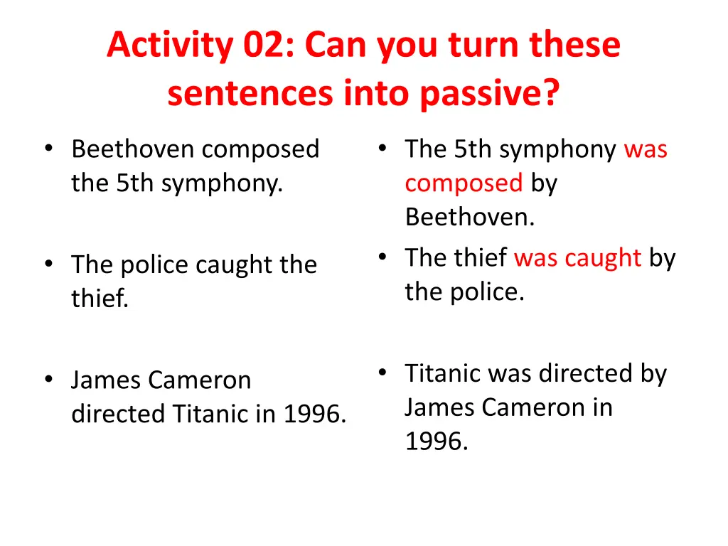 activity 02 can you turn these sentences into