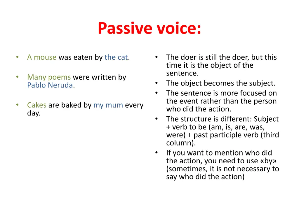 passive voice