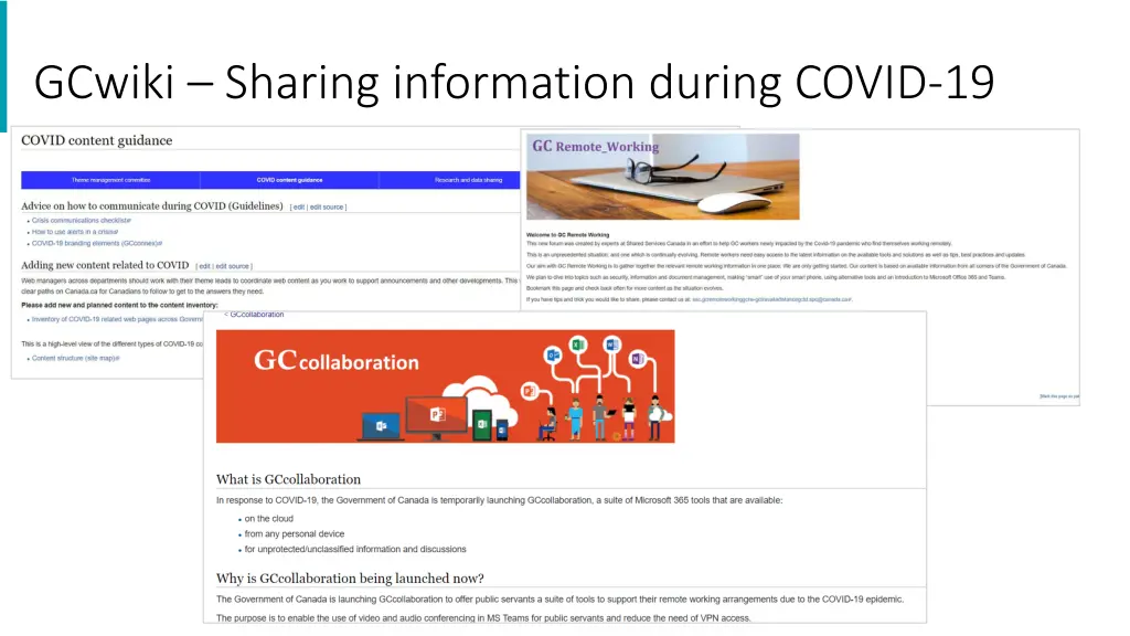 gcwiki sharing information during covid 19