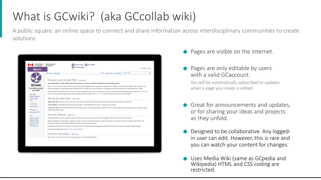 what is gcwiki aka gccollab wiki