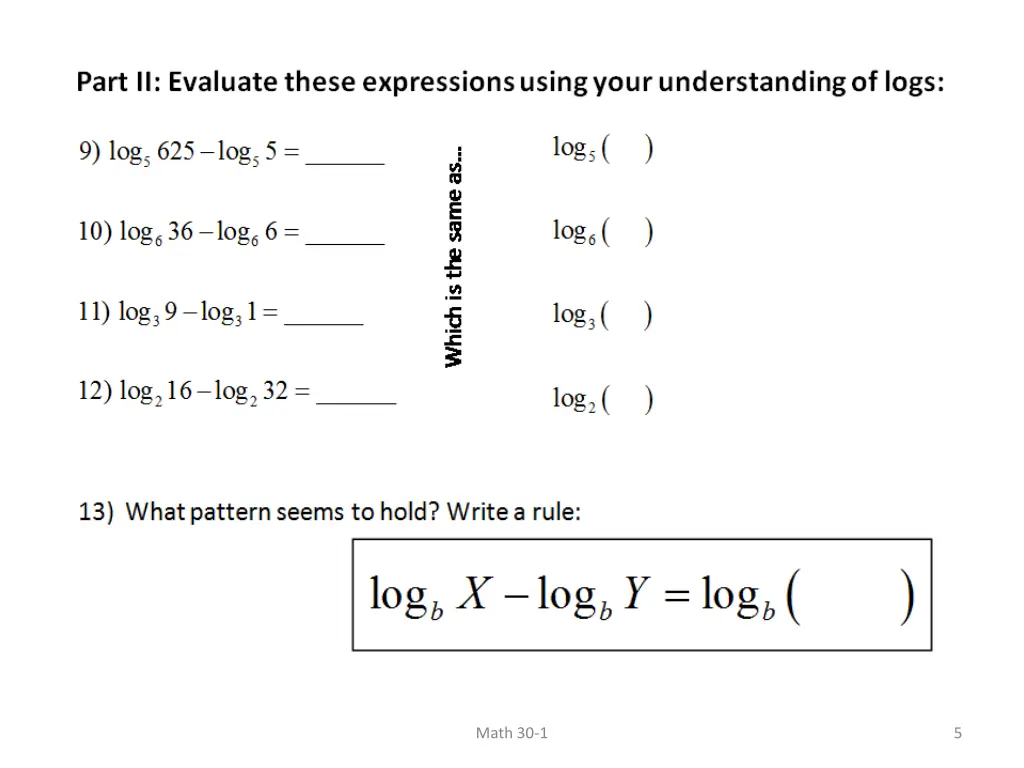 math 30 1 1