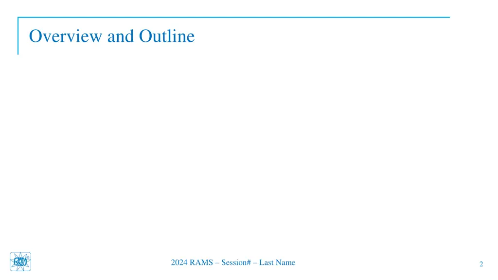 overview and outline