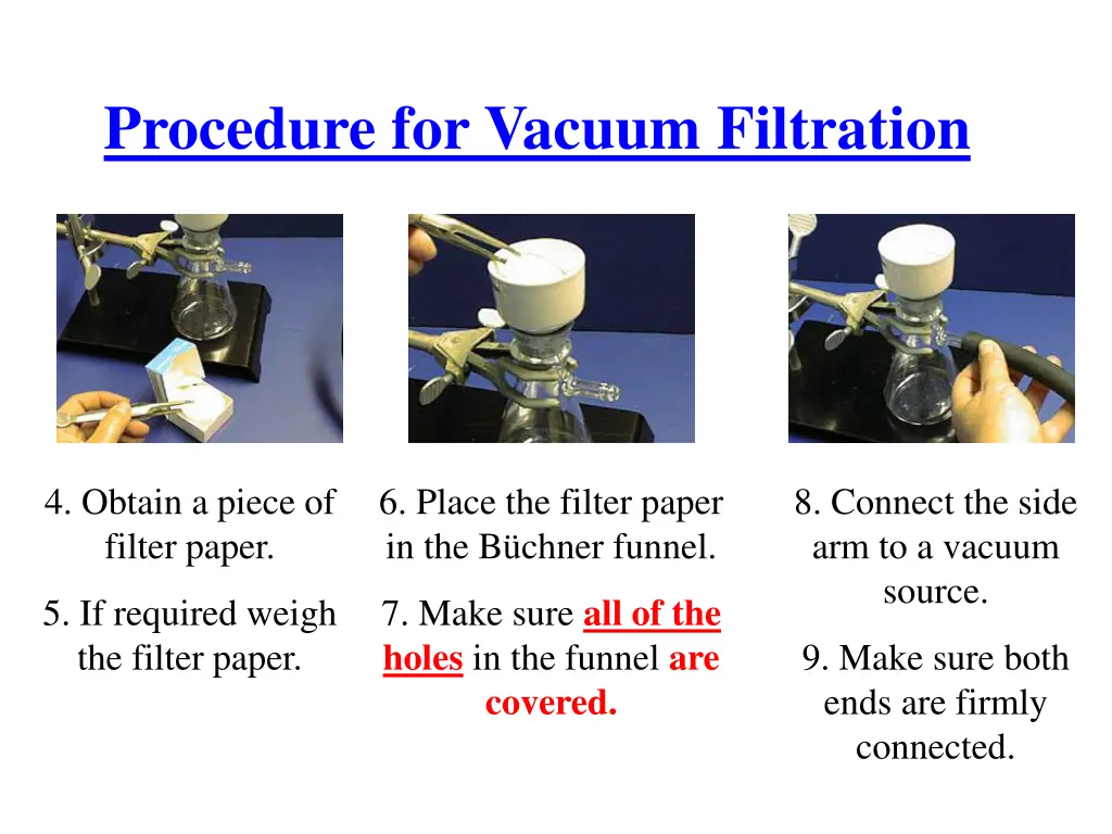 procedure for vacuum filtration 1