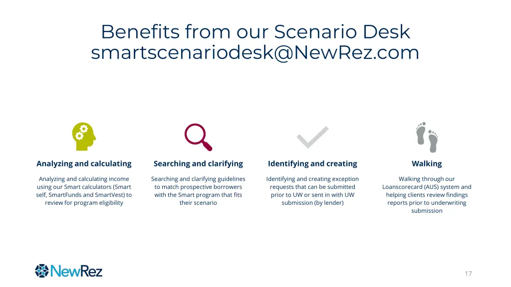 benefits from our scenario desk