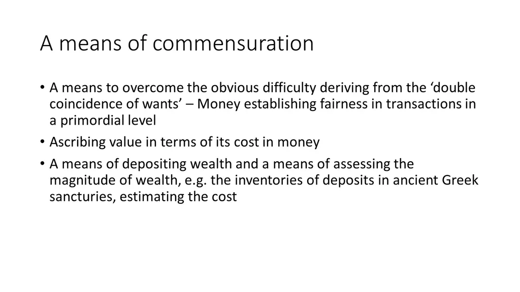 a means of commensuration