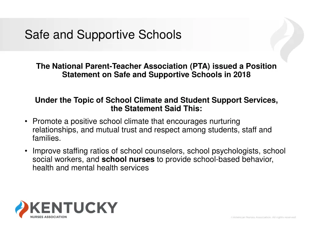 safe and supportive schools