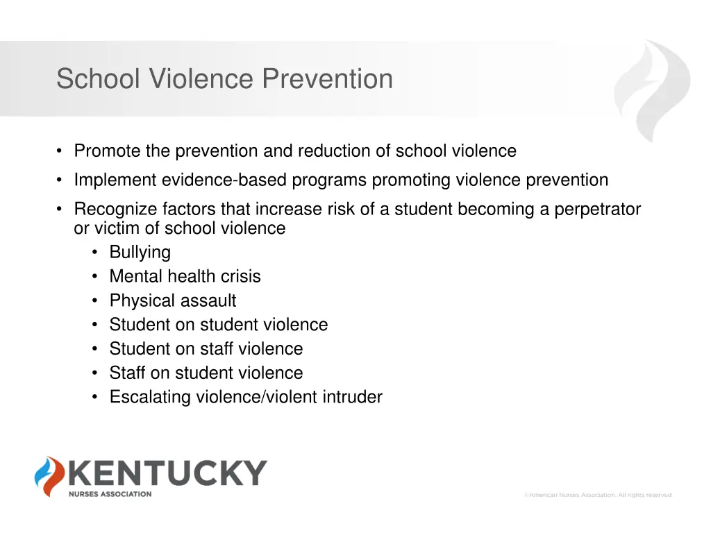 school violence prevention