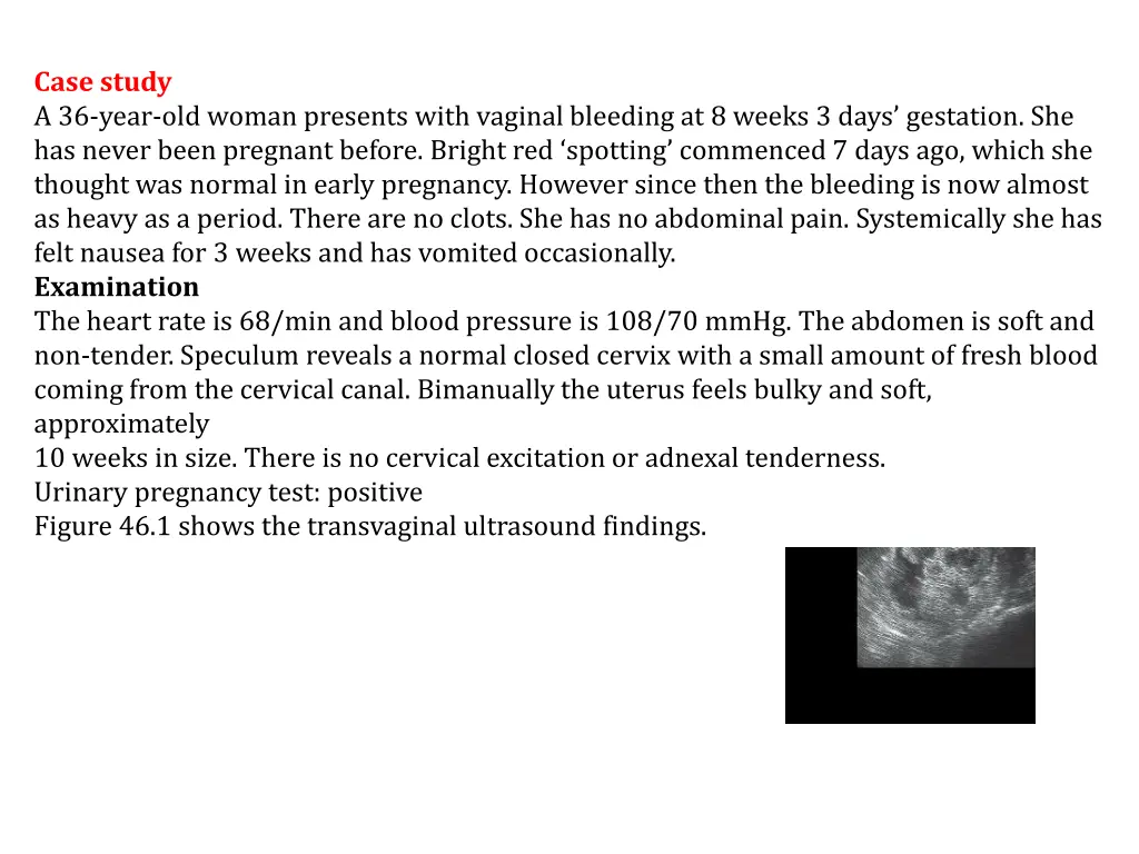 case study a 36 year old woman presents with