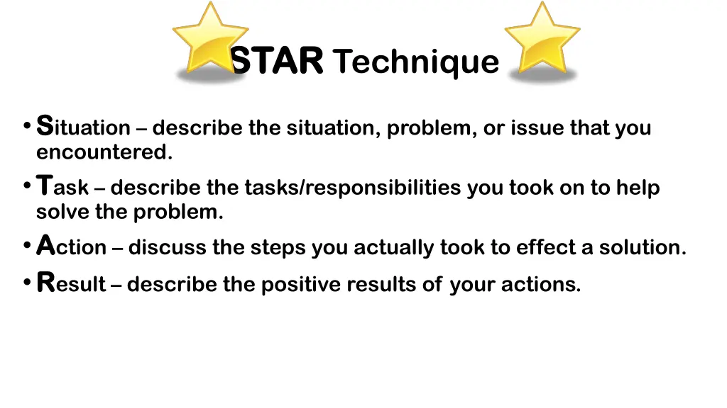 star star technique