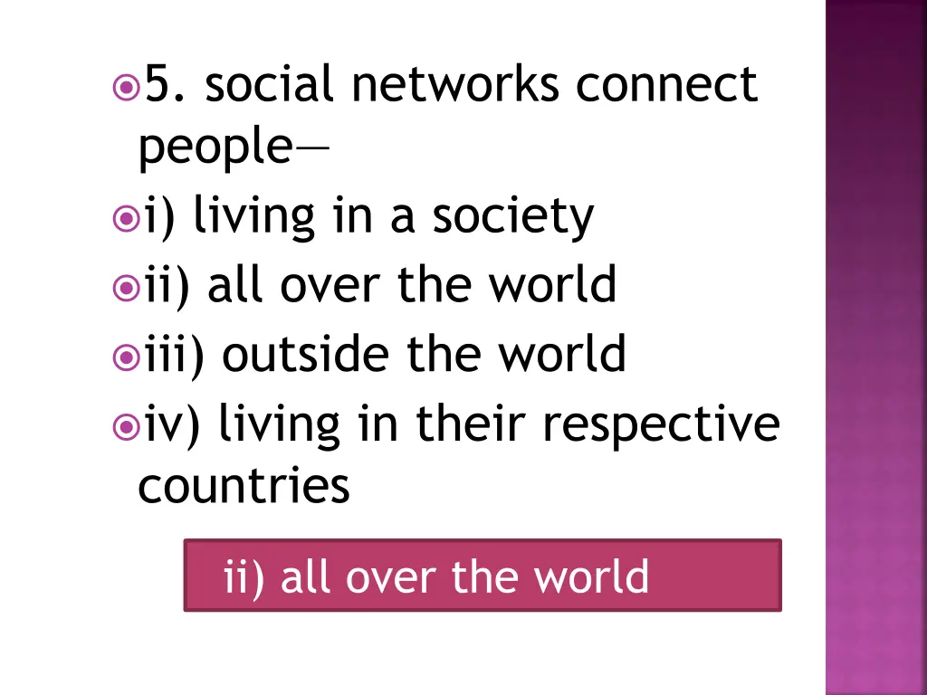 5 social networks connect people i living