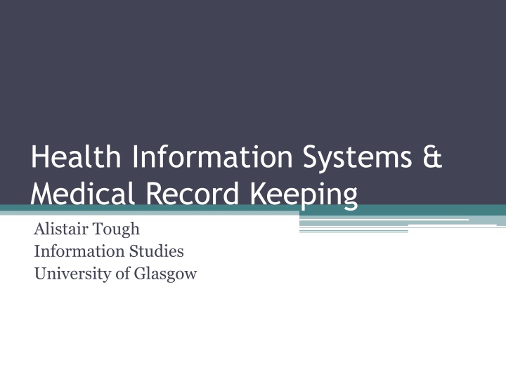 health information systems medical record keeping