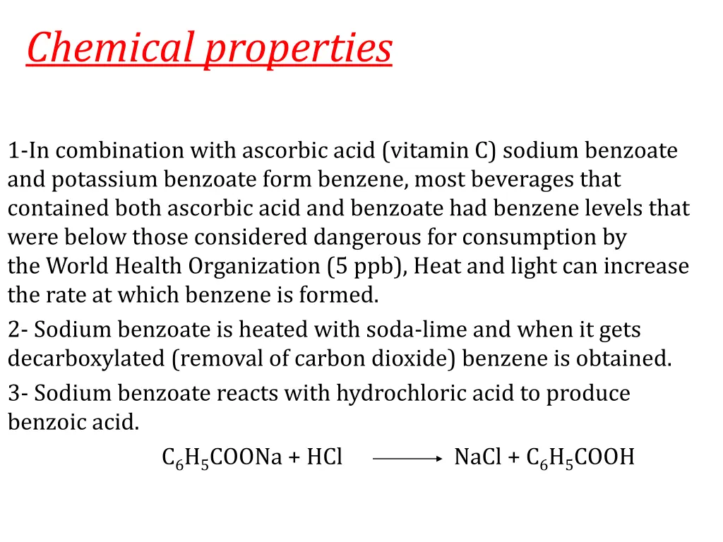 chemical properties