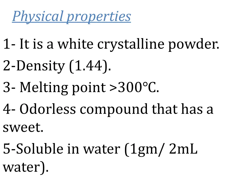 physical properties