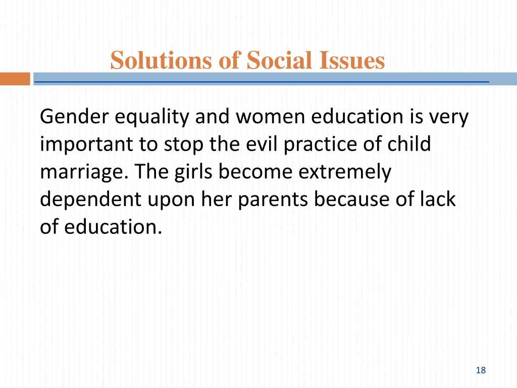 solutions of social issues 2