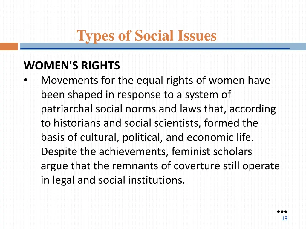 types of social issues 7