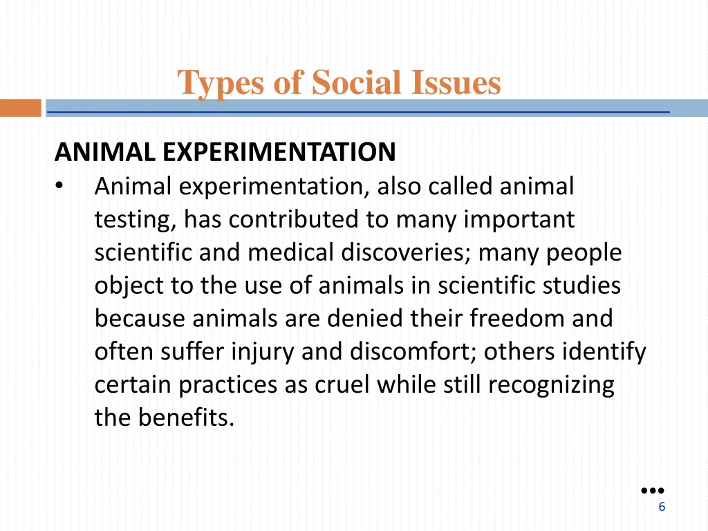 types of social issues