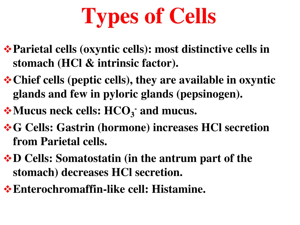 types of cells