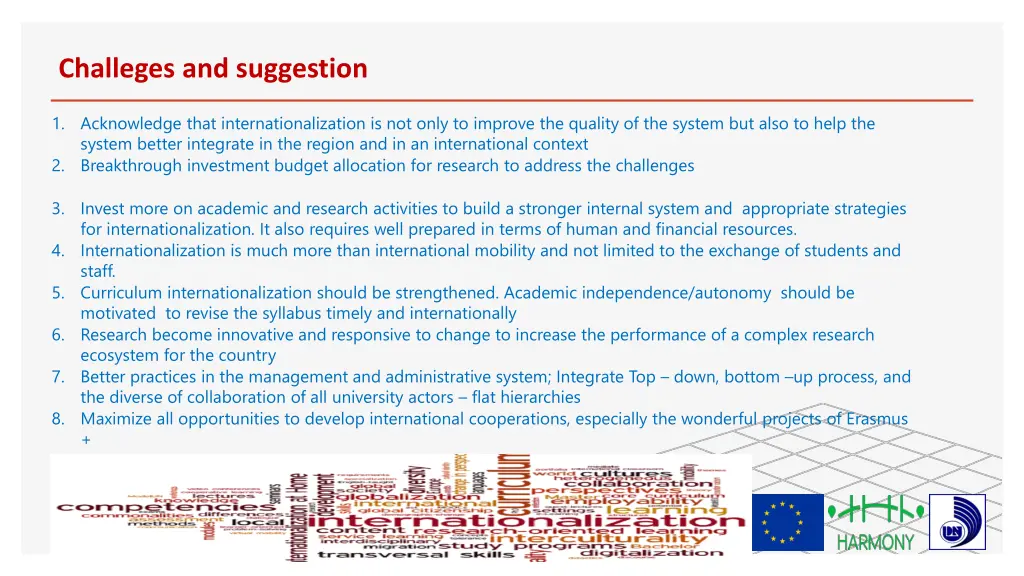 challeges and suggestion