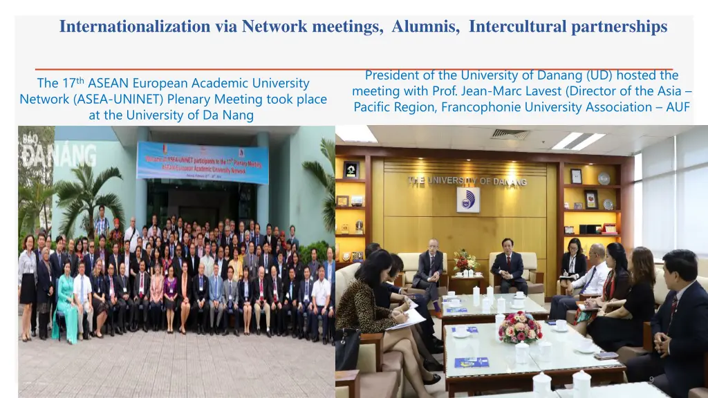 internationalization via network meetings alumnis