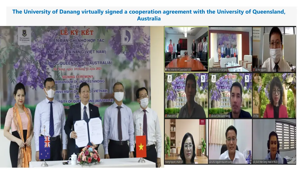 the university of danang virtually signed