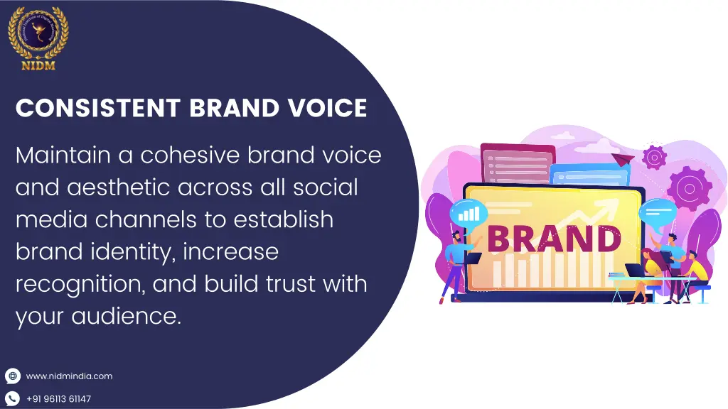 consistent brand voice maintain a cohesive brand