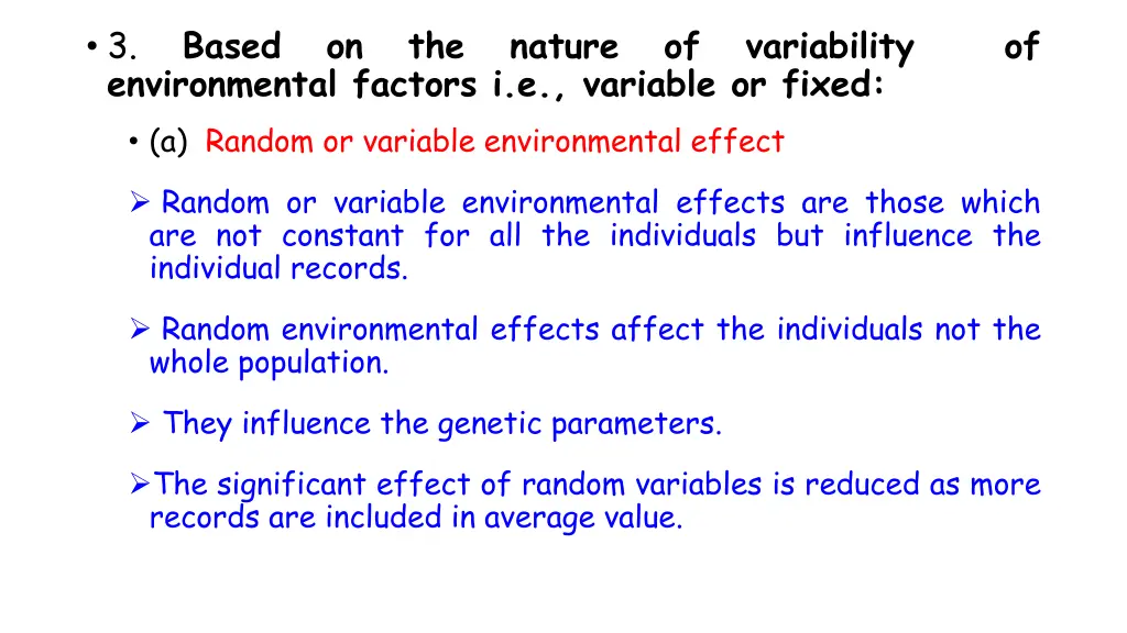 3 environmental factors i e variable or fixed