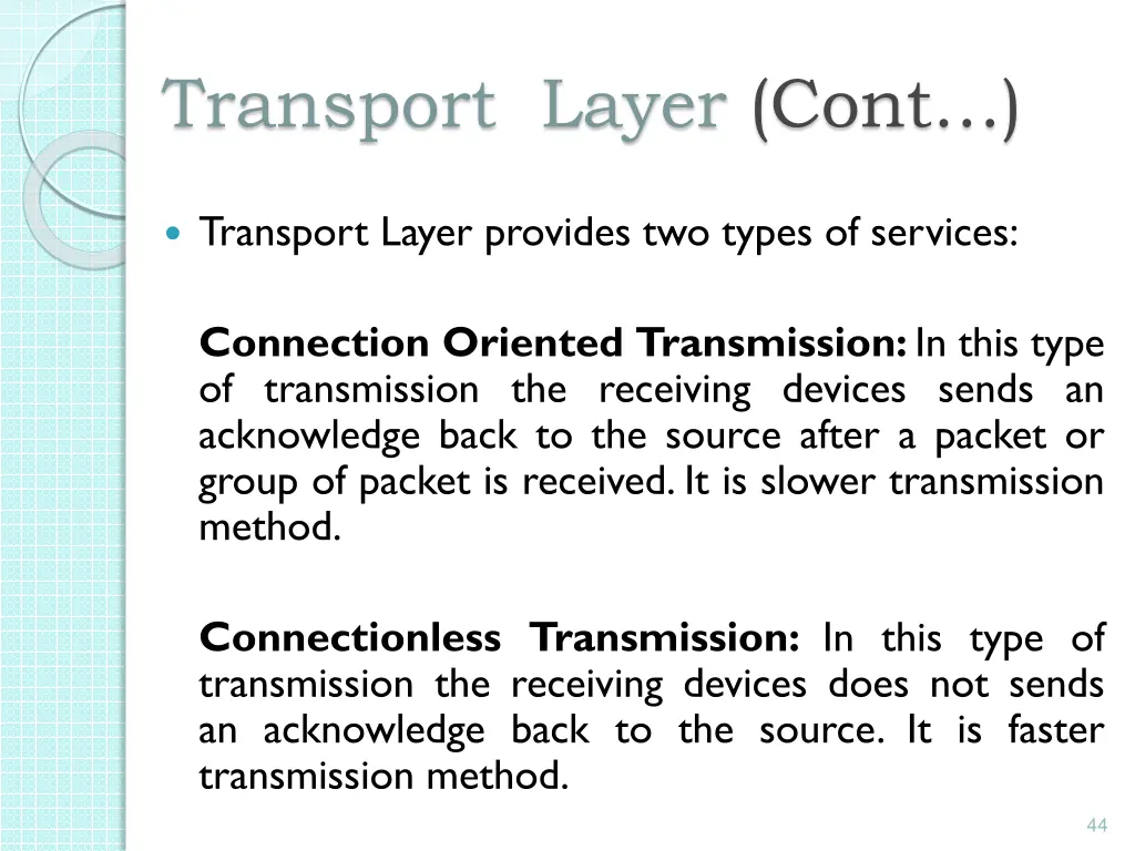 transport layer cont 1