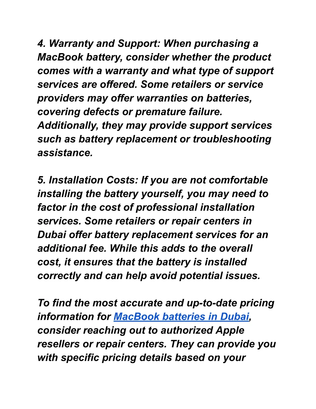 4 warranty and support when purchasing a macbook