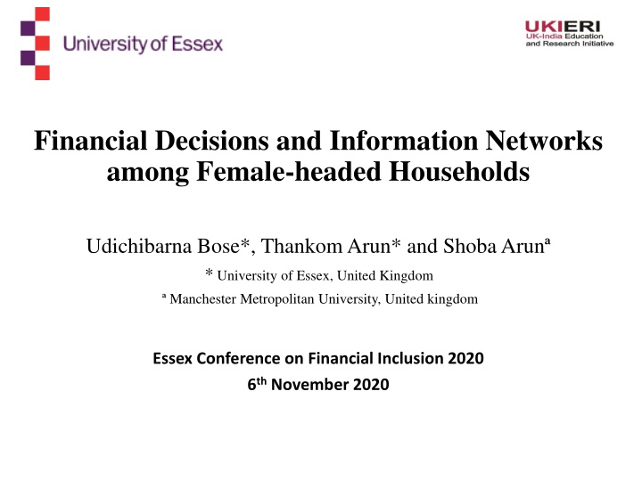 financial decisions and information networks