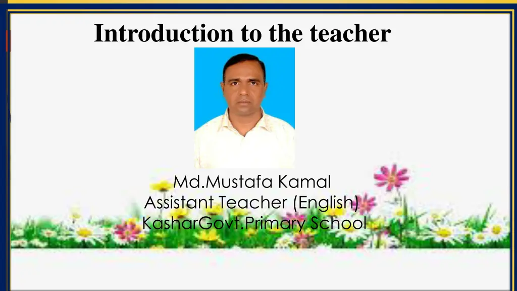 introduction to the teacher