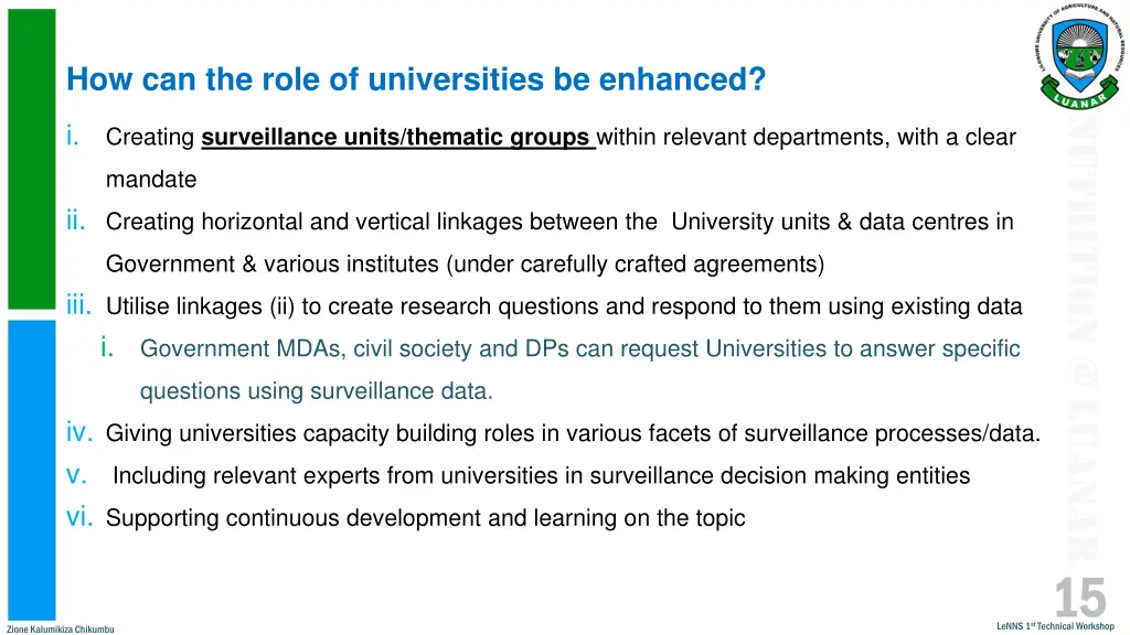 how can the role of universities be enhanced