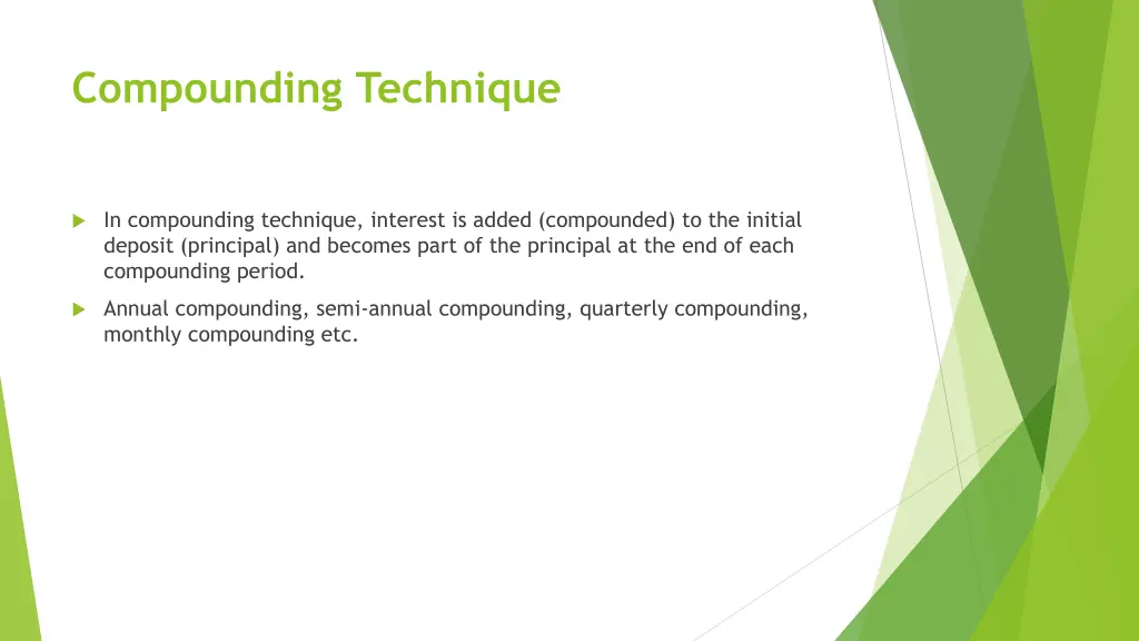 compounding technique